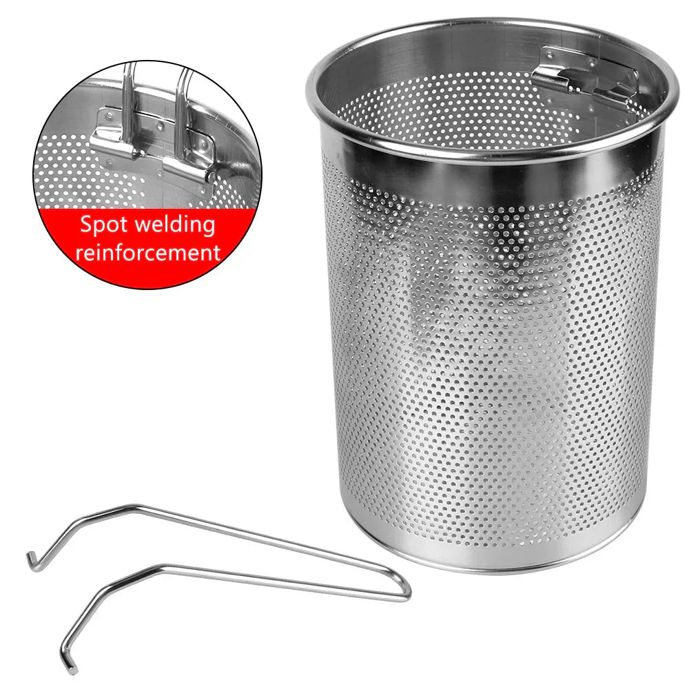 Stainless Steel Fryer Foldable Thickened Deep Fryer Food Strainer