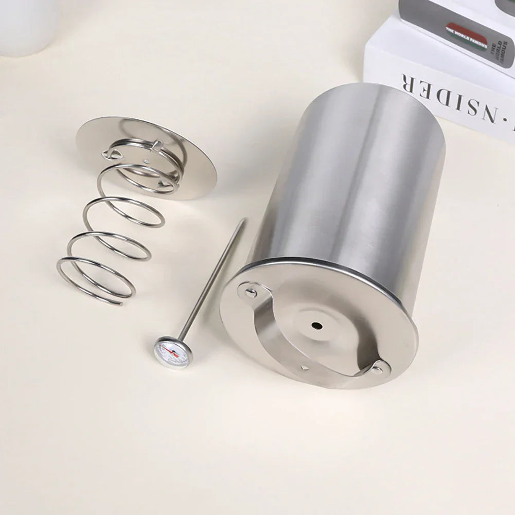 Stainless Steel Ham Maker Meat Press Cooker Mold with Thermometer