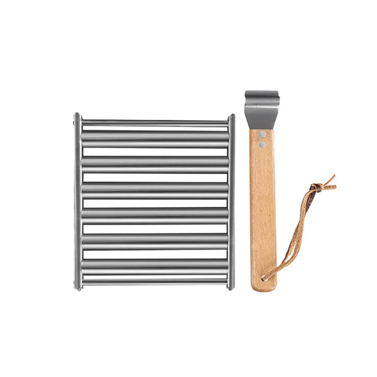 Stainless Steel Hotdog Sausage Grill Roller Rack Barbecue Tools