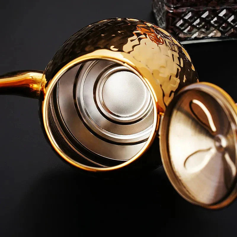 Stainless Steel Kettle with Filter Teapot Tea Kitchen Accessories