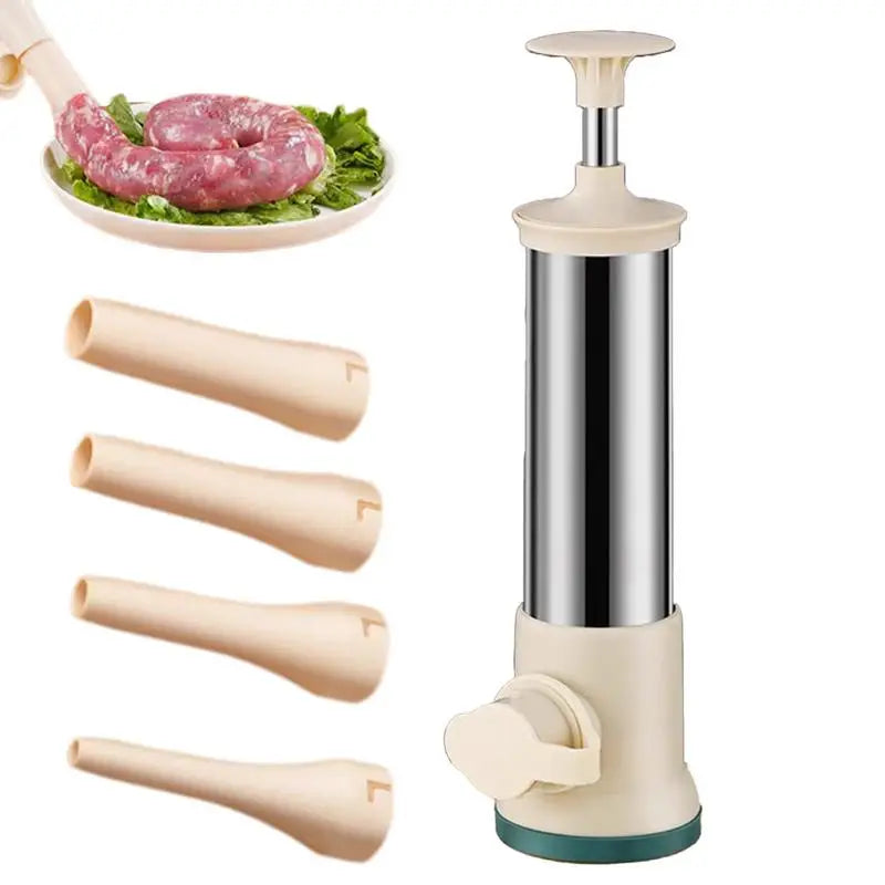 Stainless Steel Manual Filling Sausage Maker and Meat Stuffer Tool