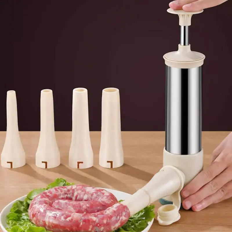 Stainless Steel Manual Filling Sausage Maker and Meat Stuffer Tool