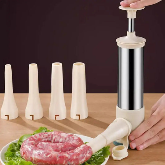 Stainless Steel Manual Filling Sausage Maker and Meat Stuffer Tool