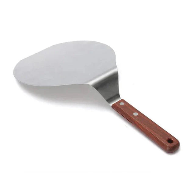 Stainless Steel Pizza Shovels with Wood Handle Round Pizza Shovel