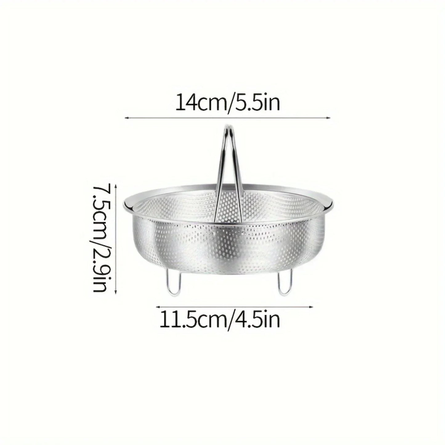Stainless Steel Steamer Basket Multifunctional Draining Straining Tool