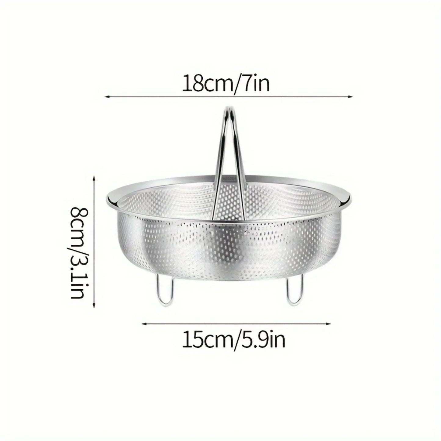 Stainless Steel Steamer Basket Multifunctional Draining Straining Tool