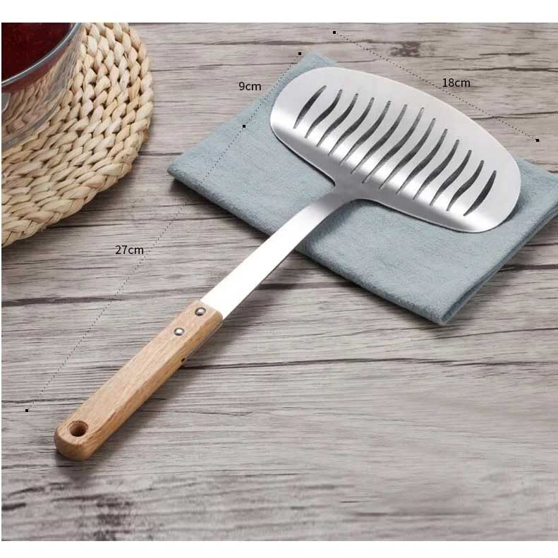 Stainless Steel Wooden Handle Spatula Kitchen Utensils Kitchenware