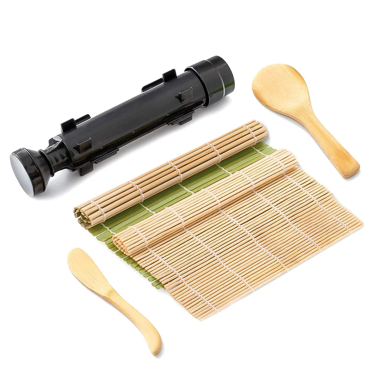 Sushi Bazooka Rice Mold Bamboo Rolling Mat Sushi Maker Set
