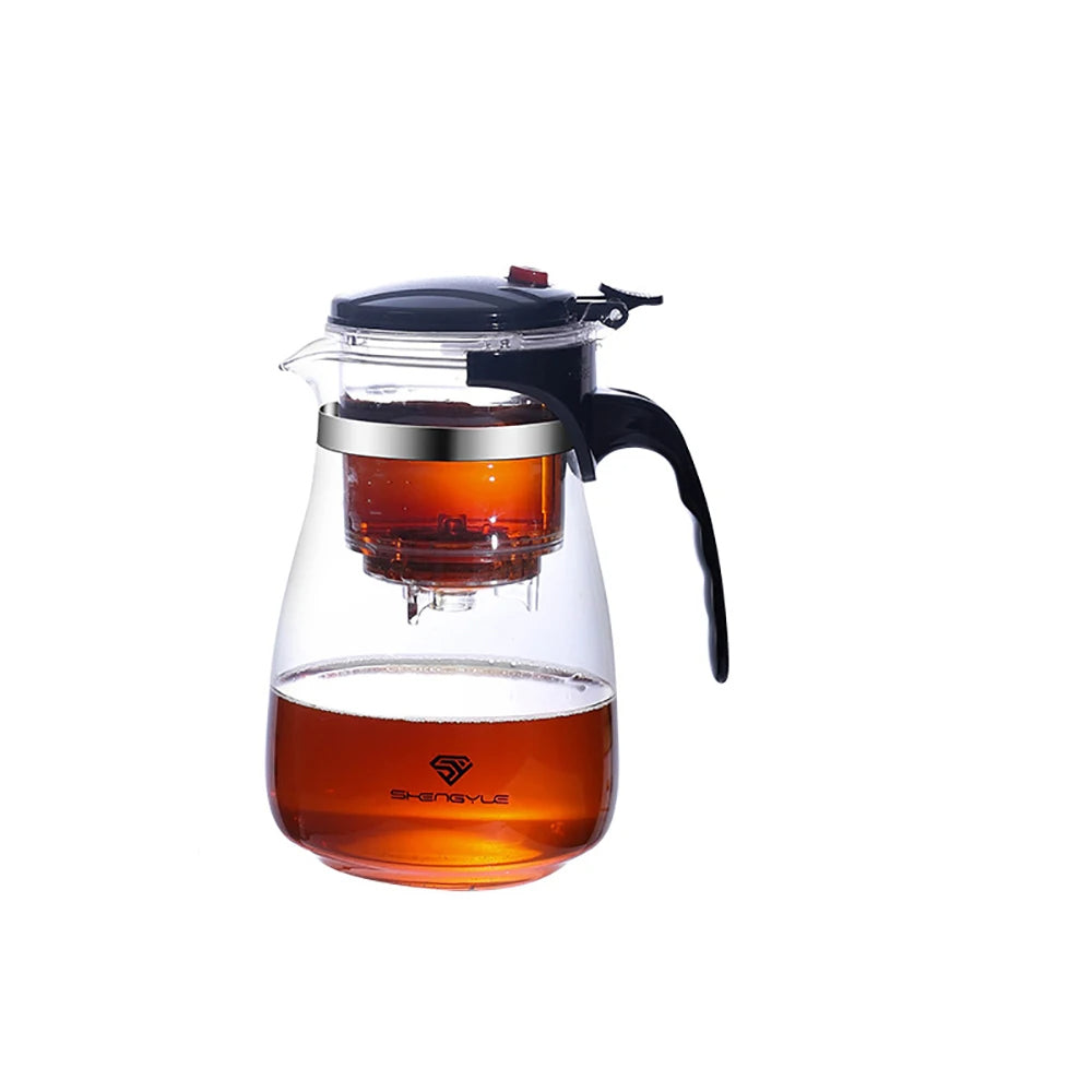 Tea Pot For Tea With Infuser Glass Kettle Heat Resistant Teapot