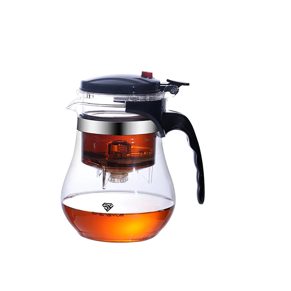 Tea Pot For Tea With Infuser Glass Kettle Heat Resistant Teapot