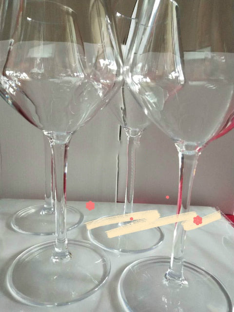 Transparent Unbreakable Silicone Plastic Wine Glass Goblet Cups