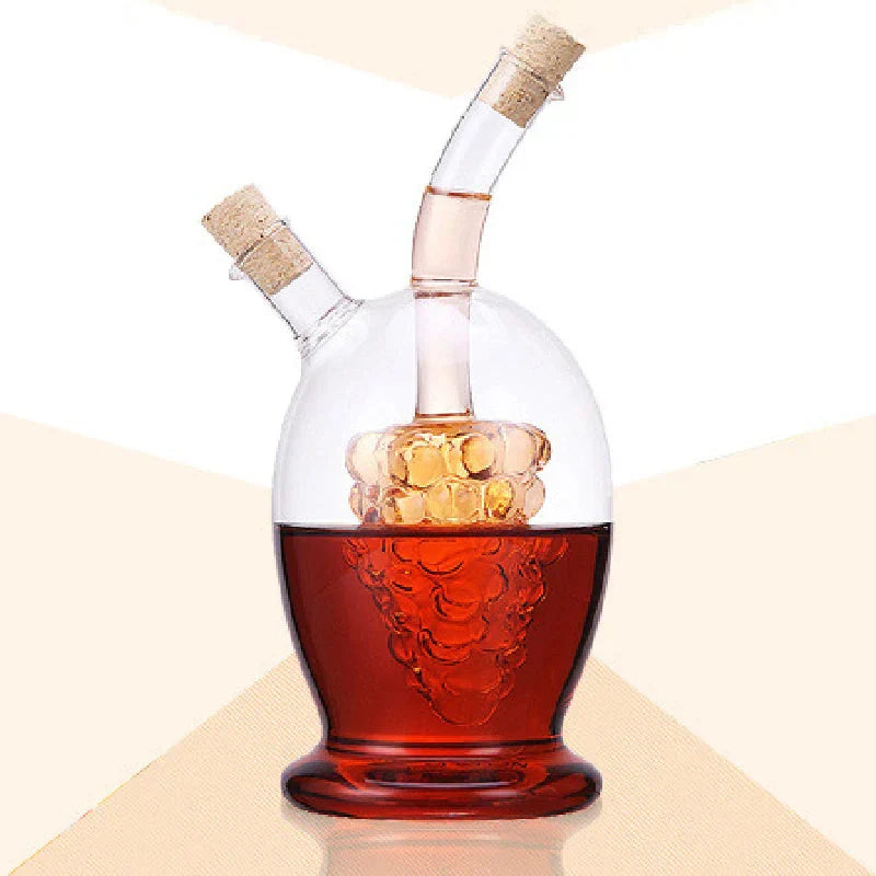 Two-in-one Glass Oil Pot Heat-resistant Glass Bottle Cork Lid