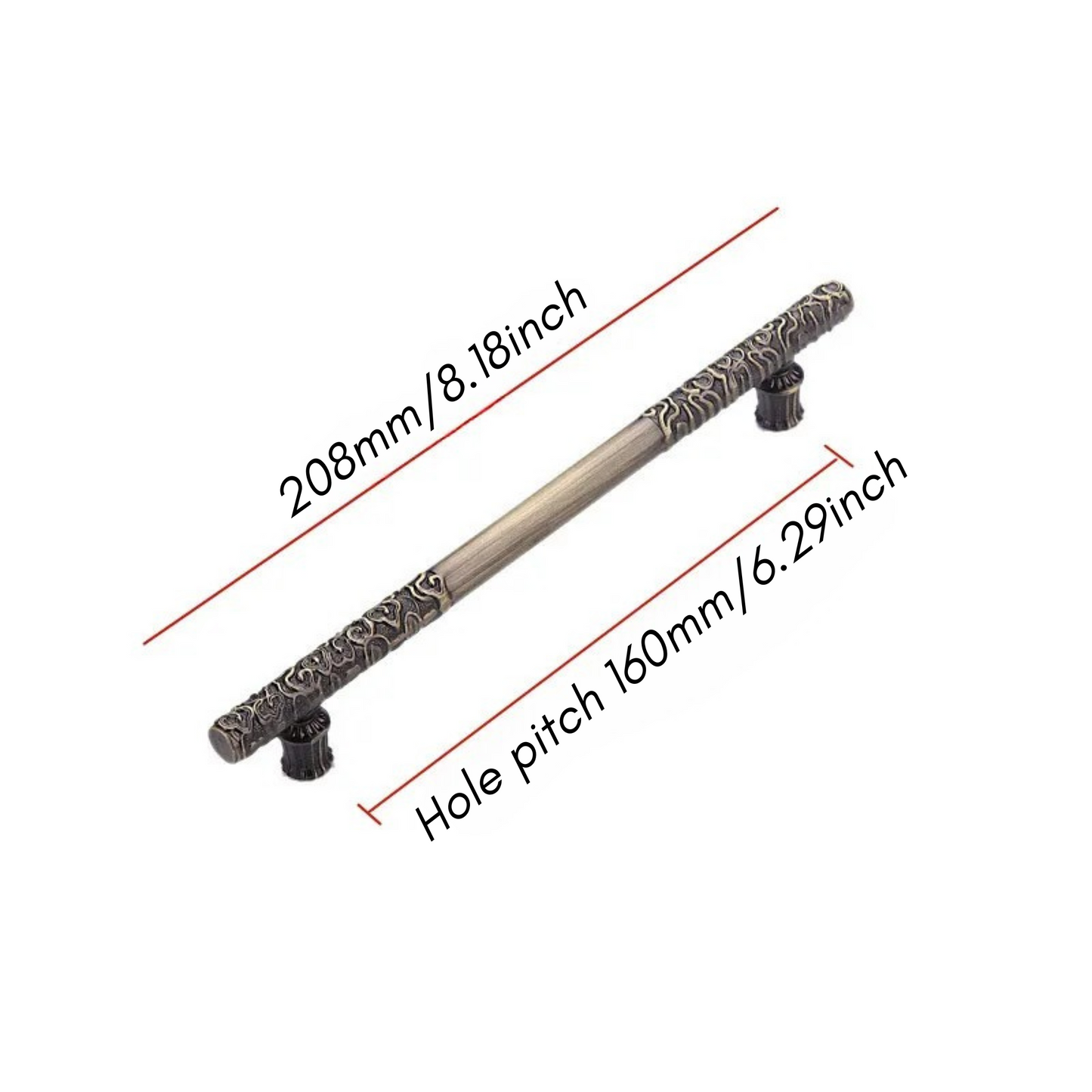 Vintage Antique Cabinet Drawer Handle and Door Knob in Chinese Style