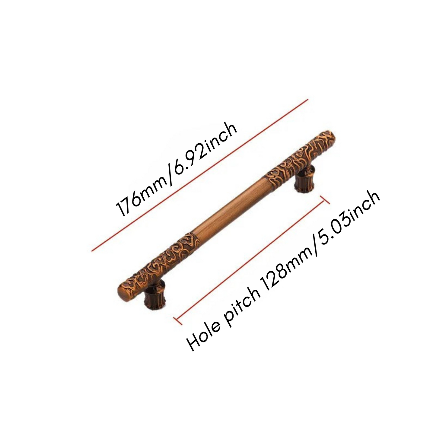 Vintage Antique Cabinet Drawer Handle and Door Knob in Chinese Style