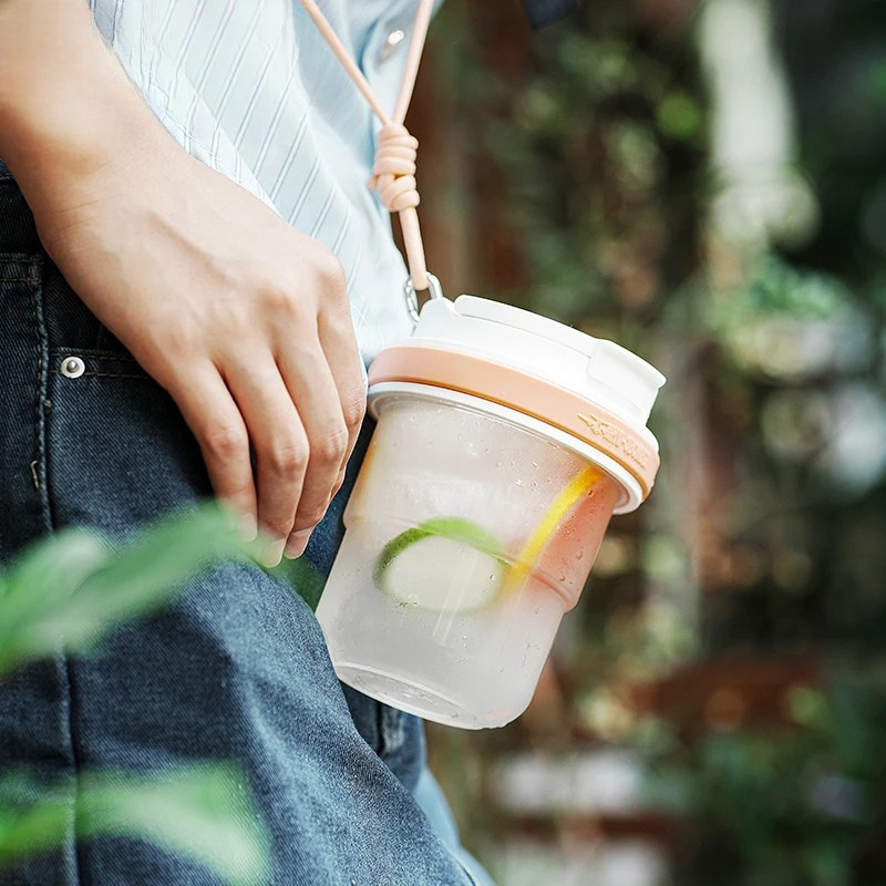 Water Leak-Proof Ice Cool Portable Coffee Cup Travel Iced Coffee Mug