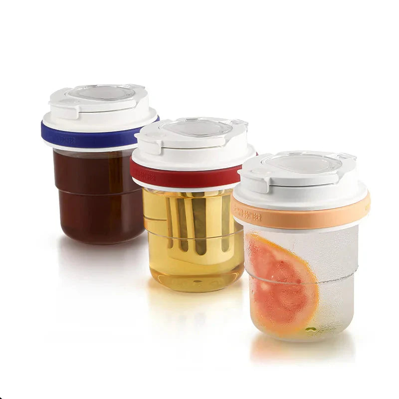 Water Leak-Proof Ice Cool Portable Coffee Cup Travel Iced Coffee Mug