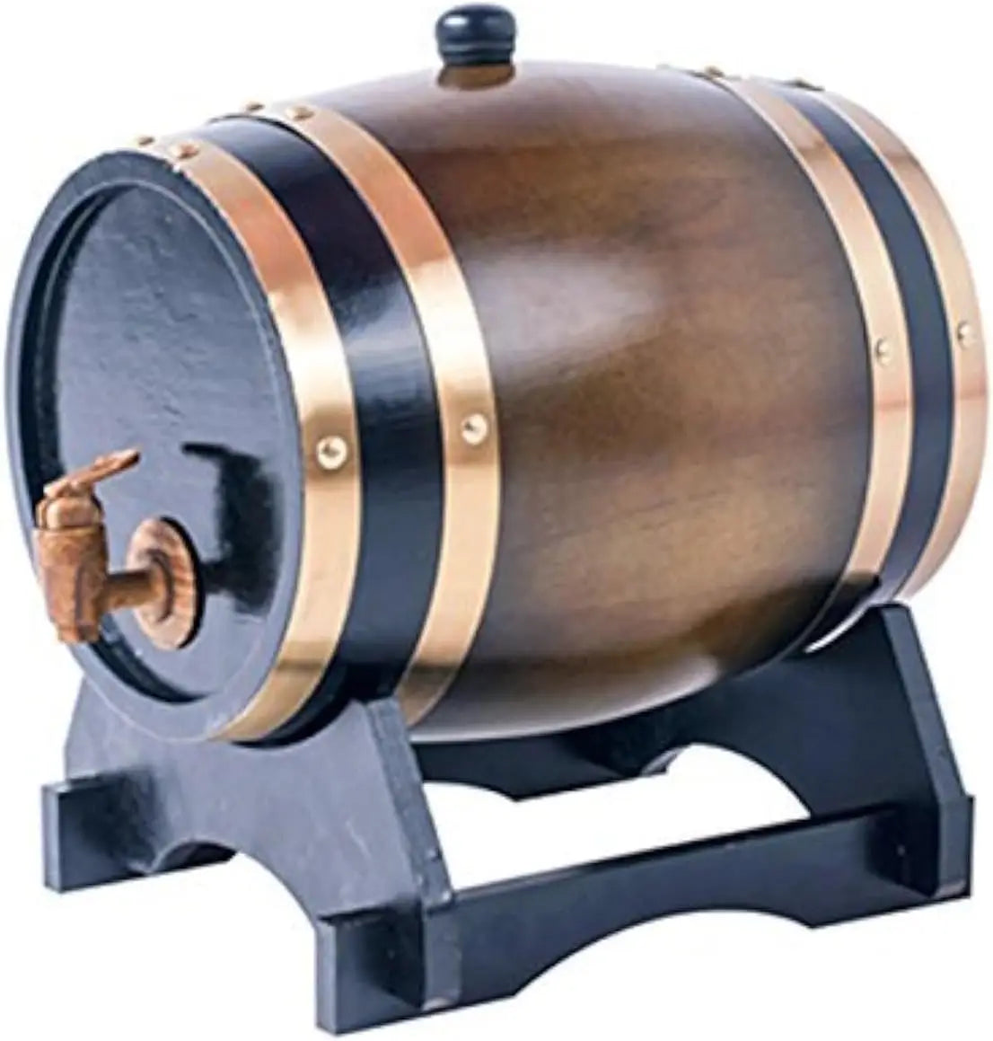 Whiskey Barrel Dispenser Oak Aging Barrel Decanter for Liquors