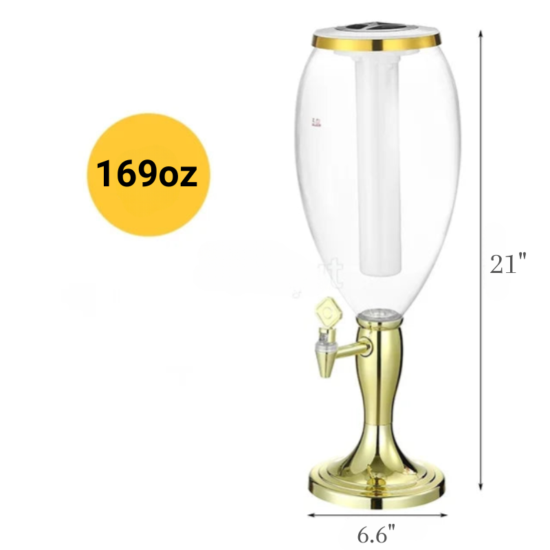 Wine Cannon Double Head Draft Beer Cannon Beer Machine Beer Barrel