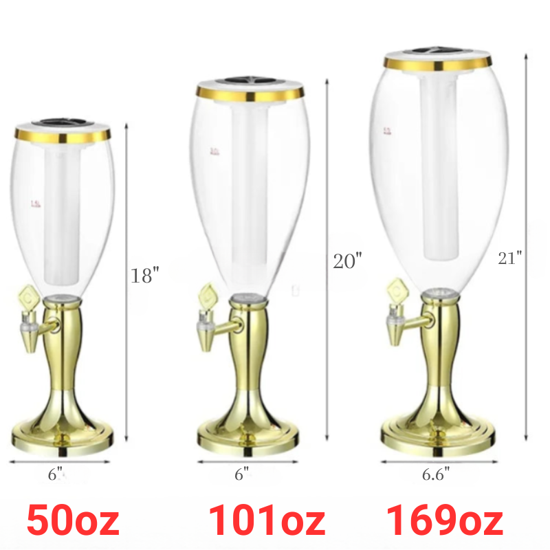 Wine Cannon Double Head Draft Beer Cannon Beer Machine Beer Barrel